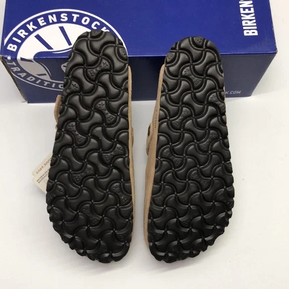 Birkenstock Tan Suede Mules - Picture 3 of 5